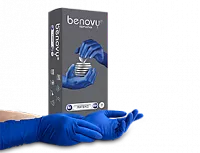 Перчатки латексные смотровые BENOVY Latex High Risk повышенной прочности