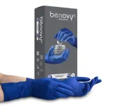 Перчатки латексные смотровые BENOVY Latex High Risk повышенной прочности