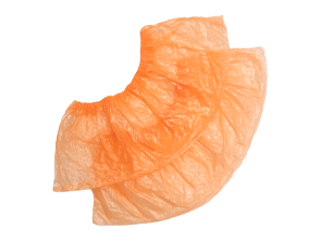 Бахилы полиэтиленовые гладкие оранжевые