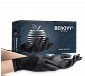 BENOVY Nitrile MultiColor BS Перчатки нитриловые особопрочные текстурированные на пальцах черные, Китай, 50 пар