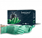 BENOVY Nitrile MultiColor Перчатки нитриловые текстурированные на пальцах зеленые, Малайзия, 50 пар