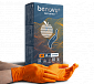 BENOVY Nitrile MultiColor перчатки нитриловые, смотровые, особопрочные, с полной текстурой, оранжевые