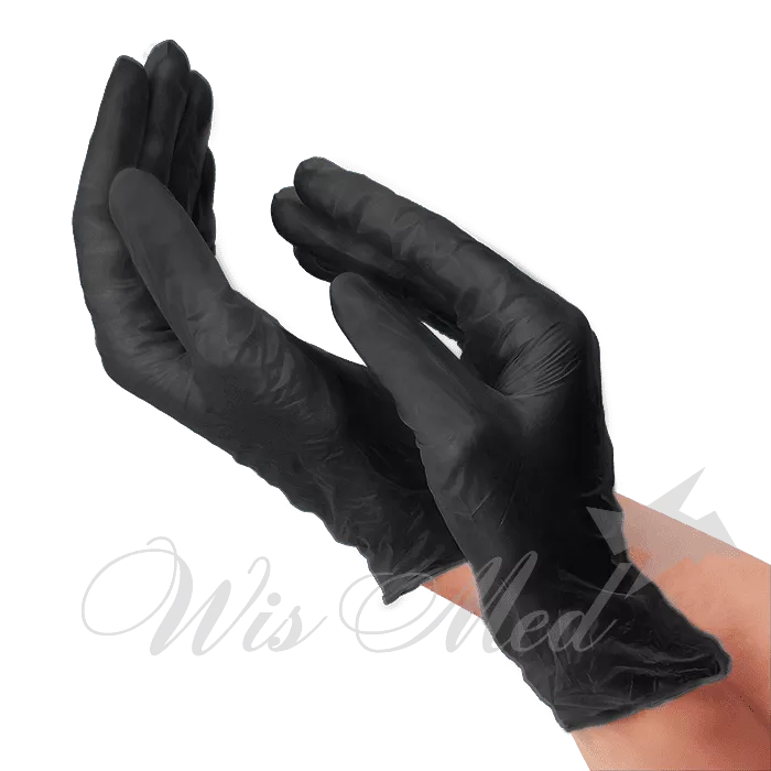 SAFETY перчатки виниловые черные