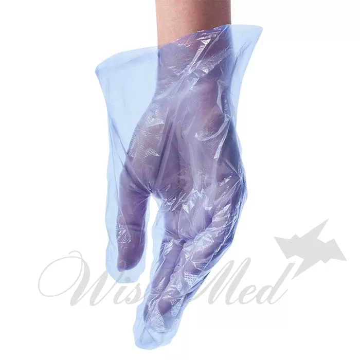 MEDICOSM PE перчатки полиэтиленовые голубые