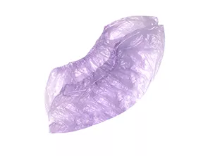 Бахилы полиэтиленовые гладкие фиолетовые