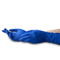 BENOVY Latex Ultra Density Перчатки латексные ультраплотные текстурированные цвет синий, Таиланд, 25 пар