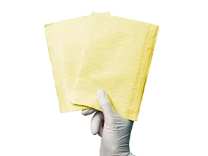 Салфетки процедурные ламинированные желтые