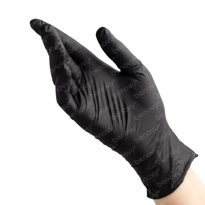 BENOVY Nitrile TrueColor Перчатки нитриловые черные