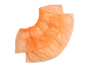 Бахилы полиэтиленовые гладкие оранжевые